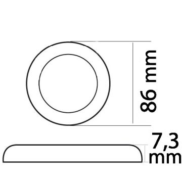 Laevalgusti OSCULATI Procion 12/24 2,6W 86mm 215lm läbipaistev hajuti