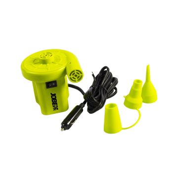 Õhupump JOBE 12V, 3 erinevat otsikut, sigaretisüütaja pistik, 12x11,5x12,5cm