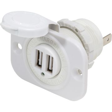 USB-laadija BLUE SEA SYSTEMS 2.1A, 2 USB-porti, 12 Volt