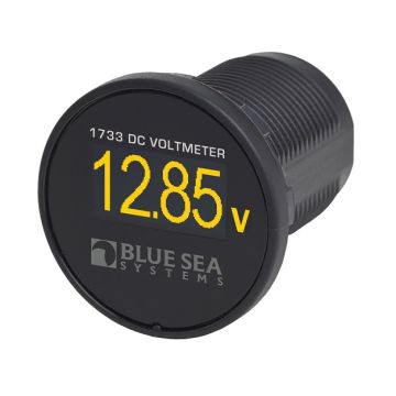 Alalisvoolu voltmeeter BLUE SEA SYSTEMS Mini OLED, 1-1/8" (29mm) ava