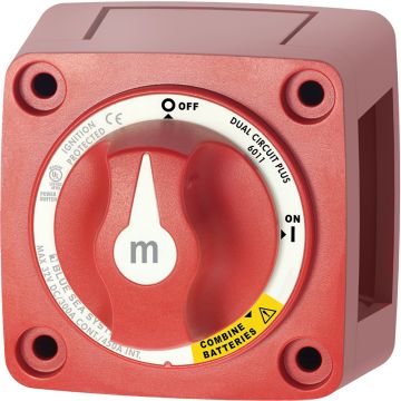Aku pealüliti BLUE SEA SYSTEMS 150 Amps, 72x72mm, 32 VDC, Dual-ON-OFF-BOTH, 300A, 450A, 77