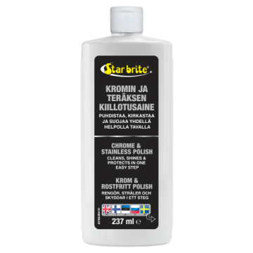 Metalli- ja kroomipoleerimisvahend STAR BRITE Chrome & Stainless Polish 250ml