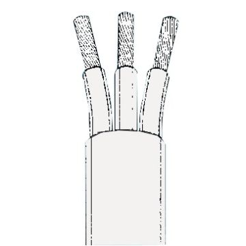 3 wires (r,b,bl) cable 2.5 mm (reel 50 m)