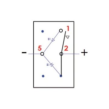 Lüliti OSCULATI Marina R ilma hoovata (ON)-OFF, 20 A, 12 V, 12 A, 24 V, IP56, 21.5x36.8 mm