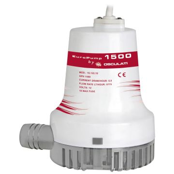 Pilssipump OSCULATI Europump II 1500 12V 8A 96l/min 120x150mm Ø 29mm