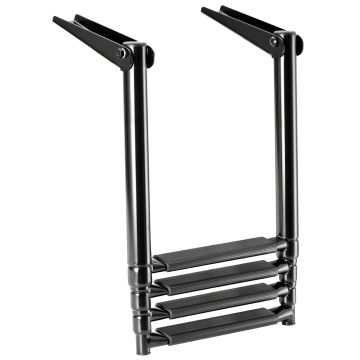 Osculati Telescopic ladder AISI316 4 steps black