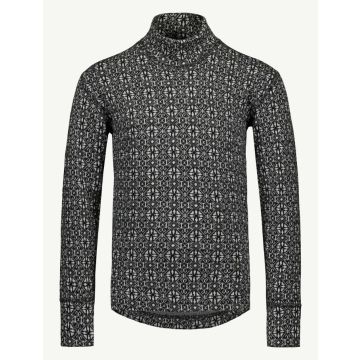 SVALA Merino Design Kids layer set Jacquard black/white