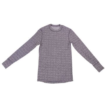 SVALA Merino Design O-neck Särk Jacquard black/white