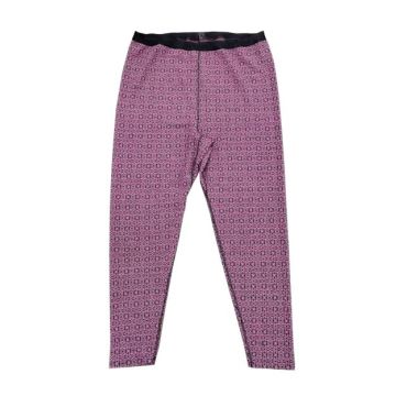 SVALA Merino Design Womens Pant Jacquard raspberry-grey