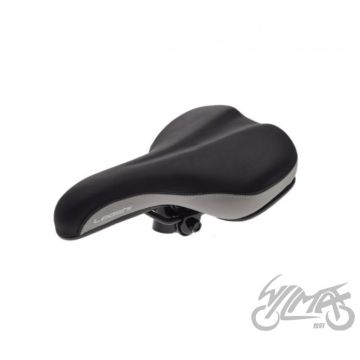 MTB jalgrattasadul elastne polüuretaan, klambriga, 275 mm, 185 mm, 580 g, must/hall