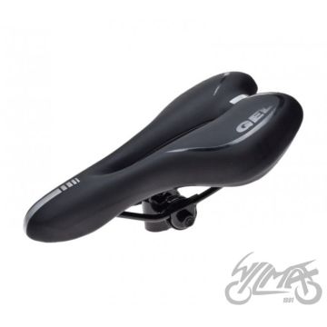 Jalgrattaiste MTB must GEL, 2 terasvarrast, 275 x 160 mm, 588 g