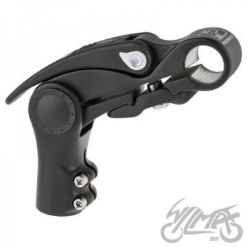Reguleeritav jalgratta lenksupot AHEAD, 28,6 mm, alumiinium, 0–50°, 25,4mm, must