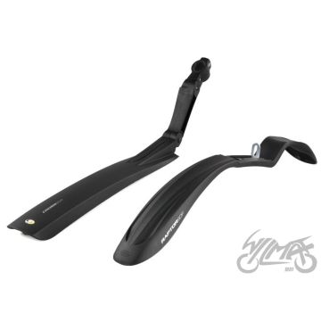 Jalgratta porilaud Cross PLUS CZAR, plastik, 356g, must, 24''-29''