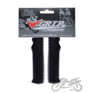 Jalgratta lenksukäepidemed V-grip 9813 Kraton/PVC, must, 115 mm, 92 g