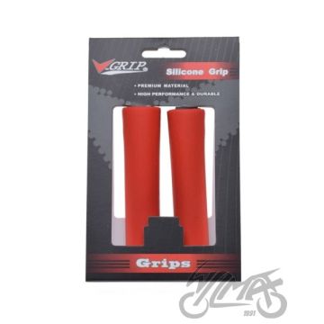Juhtrauakäepid V-grip 130 mm silikoon punane 94 g