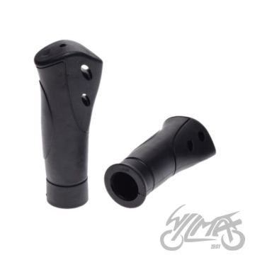 Juhtraua käepidemed ERGO GRIP mustad, kummist, 2 tk, pikkus: 120/93 mm