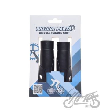Jalgratta käepidemed ERGO 2 tk, kummist, mustad, pikkus 120 mm