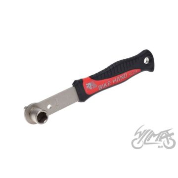 Võti BIKE HAND väntade 8 mm ja 14mm poltidele, plastkattega käepide