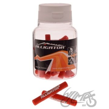 Silikoonkaitse Alligator punane 5MM, 20 tk