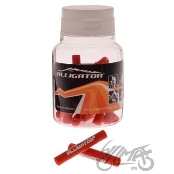 Silikoonkaitse Alligator punane 4MM, 20 tk