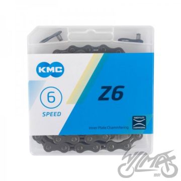 Jalgrattakett KMC Z6 1/2" X 3/32" 114L, 6-käiguline, 114 lüli, pruun, 346 g