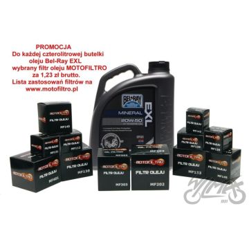 Mootoriõli Bel-ray EXL mineraalne 4T 20W-50 4L