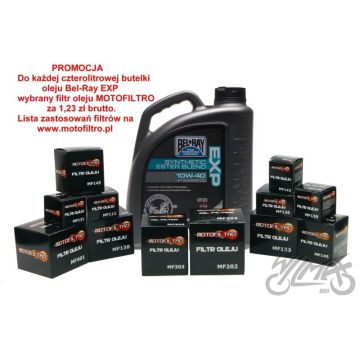 Mootoriõli Bel-ray EXP poolsünteetiline esterisegu 4T 10W-40 4L