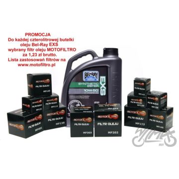 Mootoriõli Bel-ray EXS Sünteetiline ester 4T 10W-50 4L