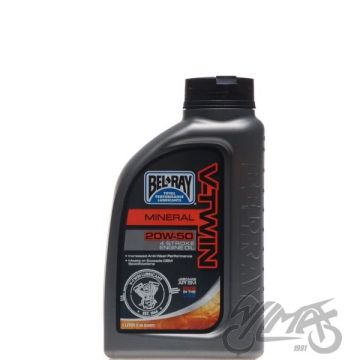 Mootoriõli Bel-ray V-twin mineraalne 4T 20W-50 1L