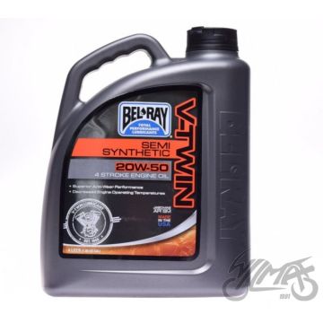 Mootoriõli Bel-ray V-twin poolsünteetiline 4T 20W-50 4L