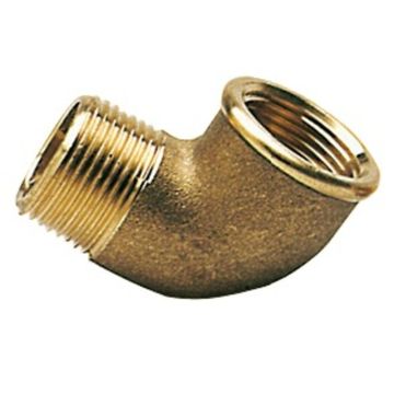 Brass elbow 90° male/female 1/4"