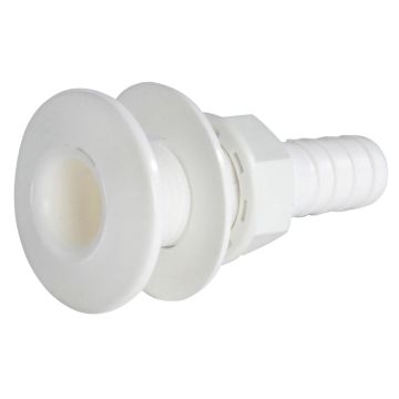 Kere läbiviik OSCULATI 1/2 valge plast, voolikuotsak, A: 22mm B: 15mm C: 75mm D: 43mm