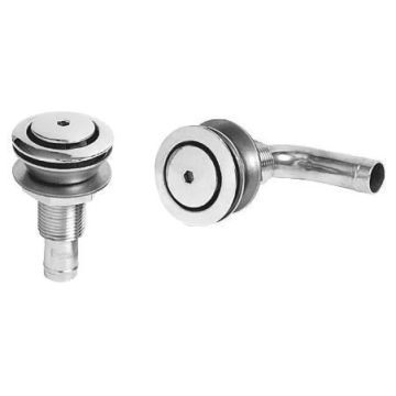 Ventilatsioonipea OSCULATI 90° SS 45mm, Ø 16mm, ääriku ava 35mm, ääriku paksus 7/24mm, pea