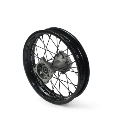 ROUE ARRIERE ACIER NOIRE 12" - Ø12