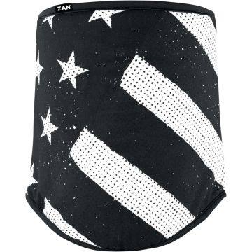NECKGAITR SF BLKWHT FLAG