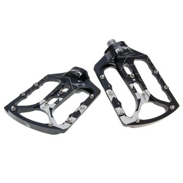 Pedaal N8TIVE NOAX V.2 AM sepistatud, lame, must, 420g paar